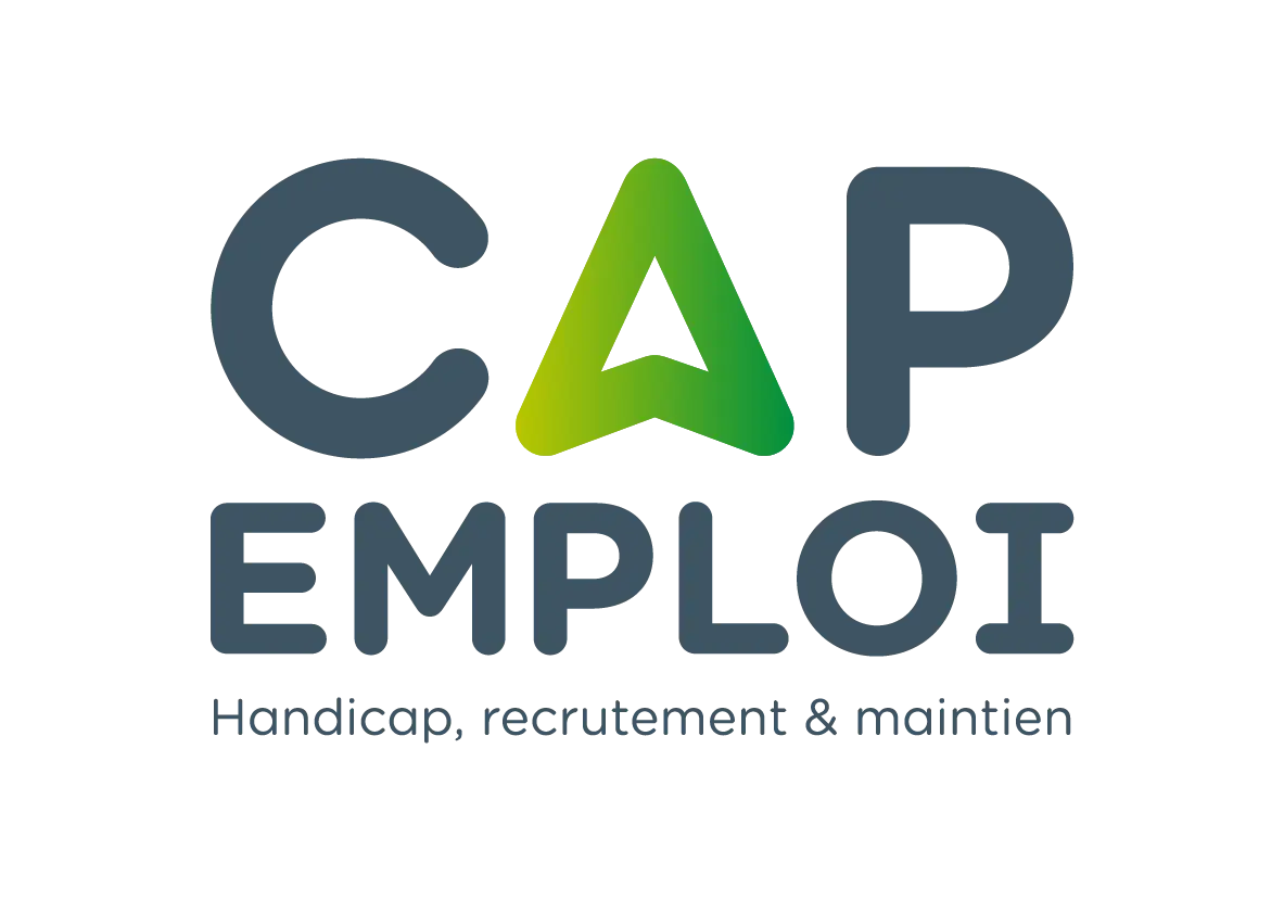 Logo Cap Emploi, Le Cap emploi national a pour mission d&apos;accompagner vers et dans l&apos;emploi les personnes handicapées et leurs employeurs.