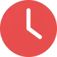 Logo horloge de FLK Creations, organisme de formation professionnelle en couture, pour les horaires d&apos;ouverture