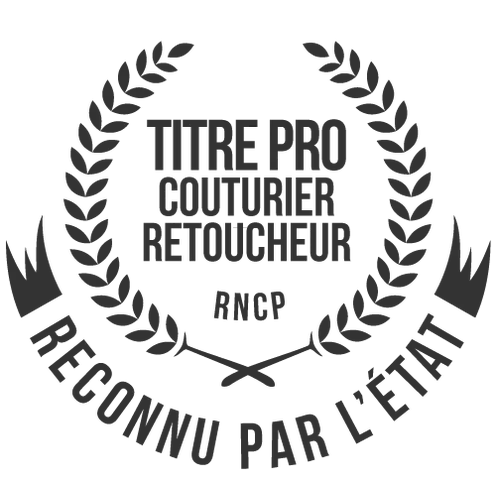 Logo du diplôme du titre professionnel de couturier retoucheur