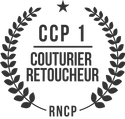 Logo de la certification CCP 1 couturier retoucheur