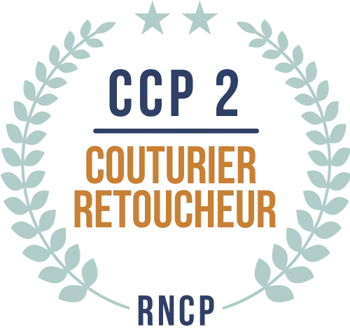 Logo de la certification CCP 2 couturier retoucheur