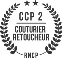 Logo de la certification CCP 2 couturier retoucheur